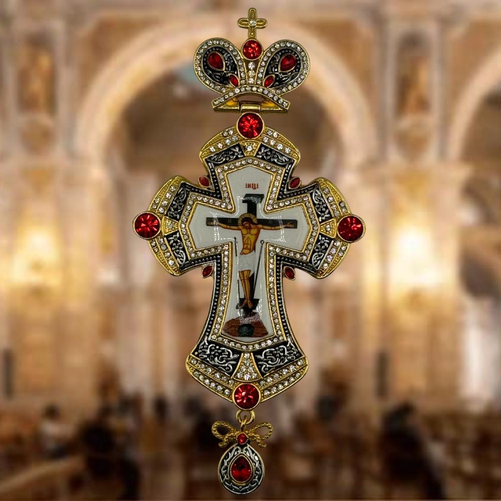 Orthodox Pectoral Cross with Panagia for Bishop Orthodox Pectoral Cross with Panagia for Bishop
